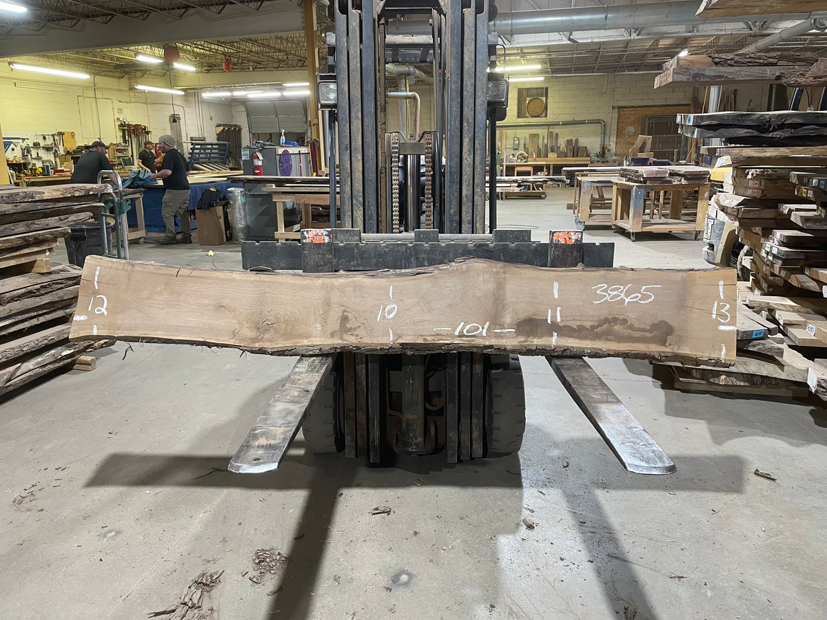 BLACK WALNUT (3865) 101” L x 10"-13” W x 2.25”