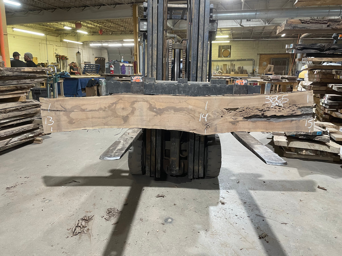 BLACK WALNUT (3865) 101” L x 10"-13” W x 2.25”