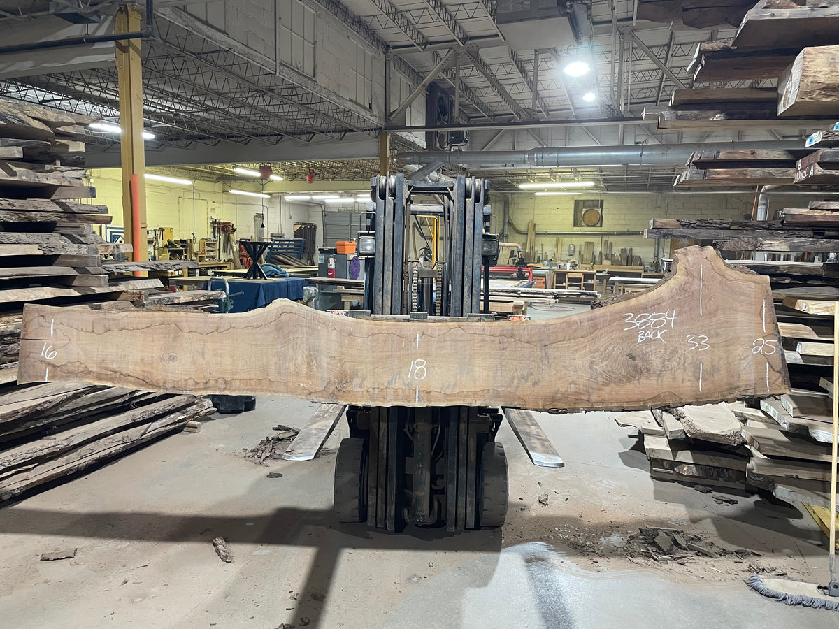 BLACK WALNUT (3884) 161” L x 13"-23” W x 2.5”