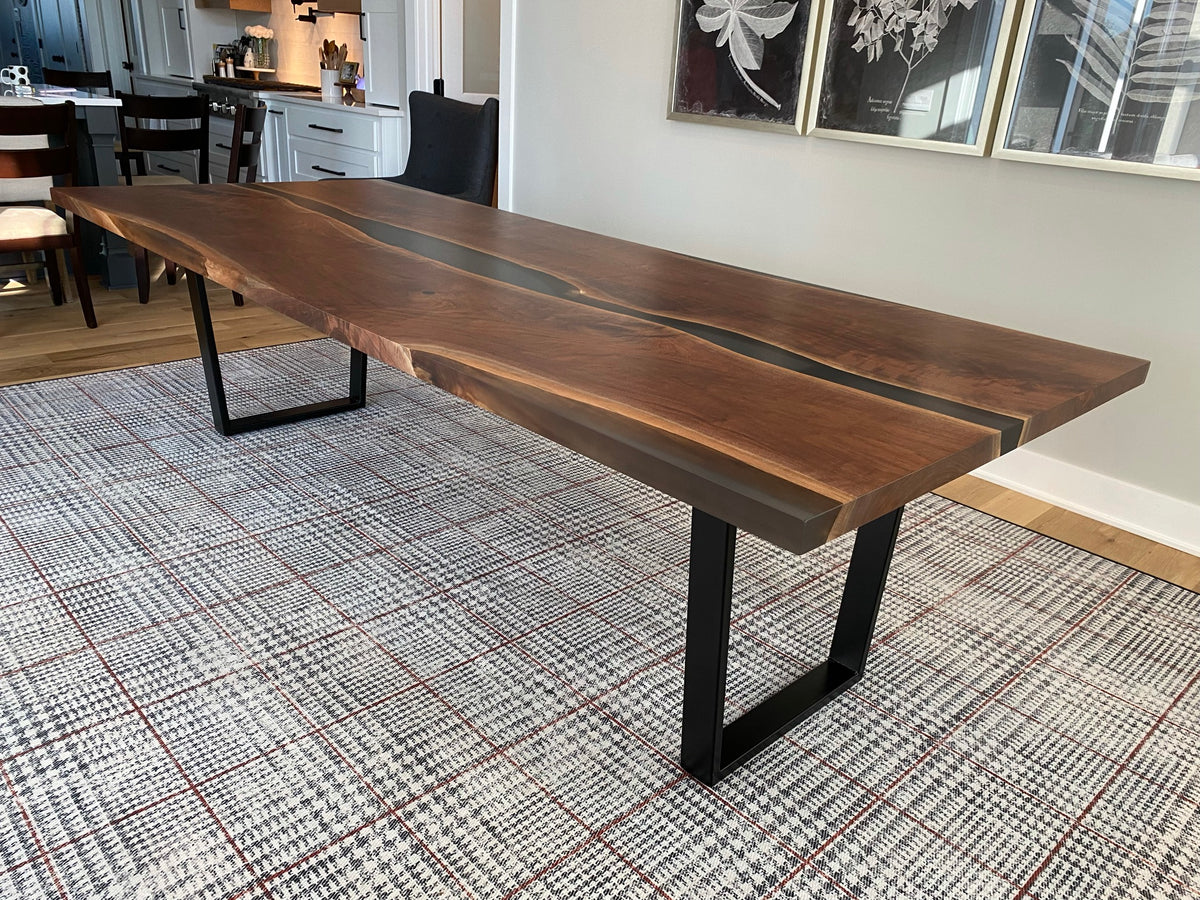 Custom Black Walnut Dining Table