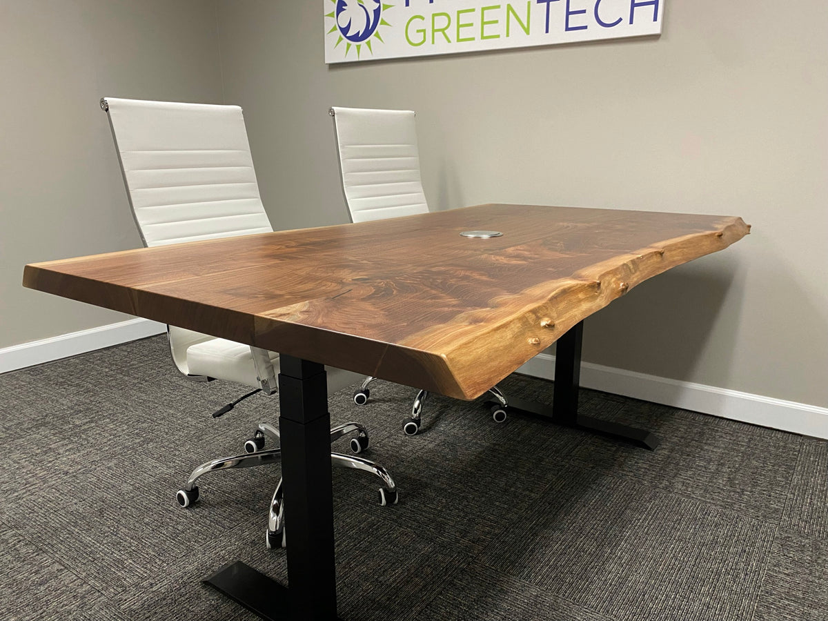 Live Edge Sit/Stand Desk