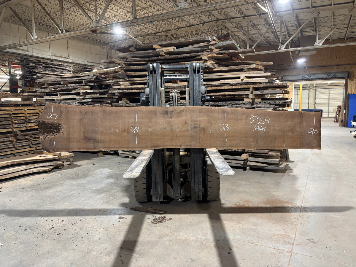 BLACK WALNUT - (3354)  157” L x 17-25” W x 3” T