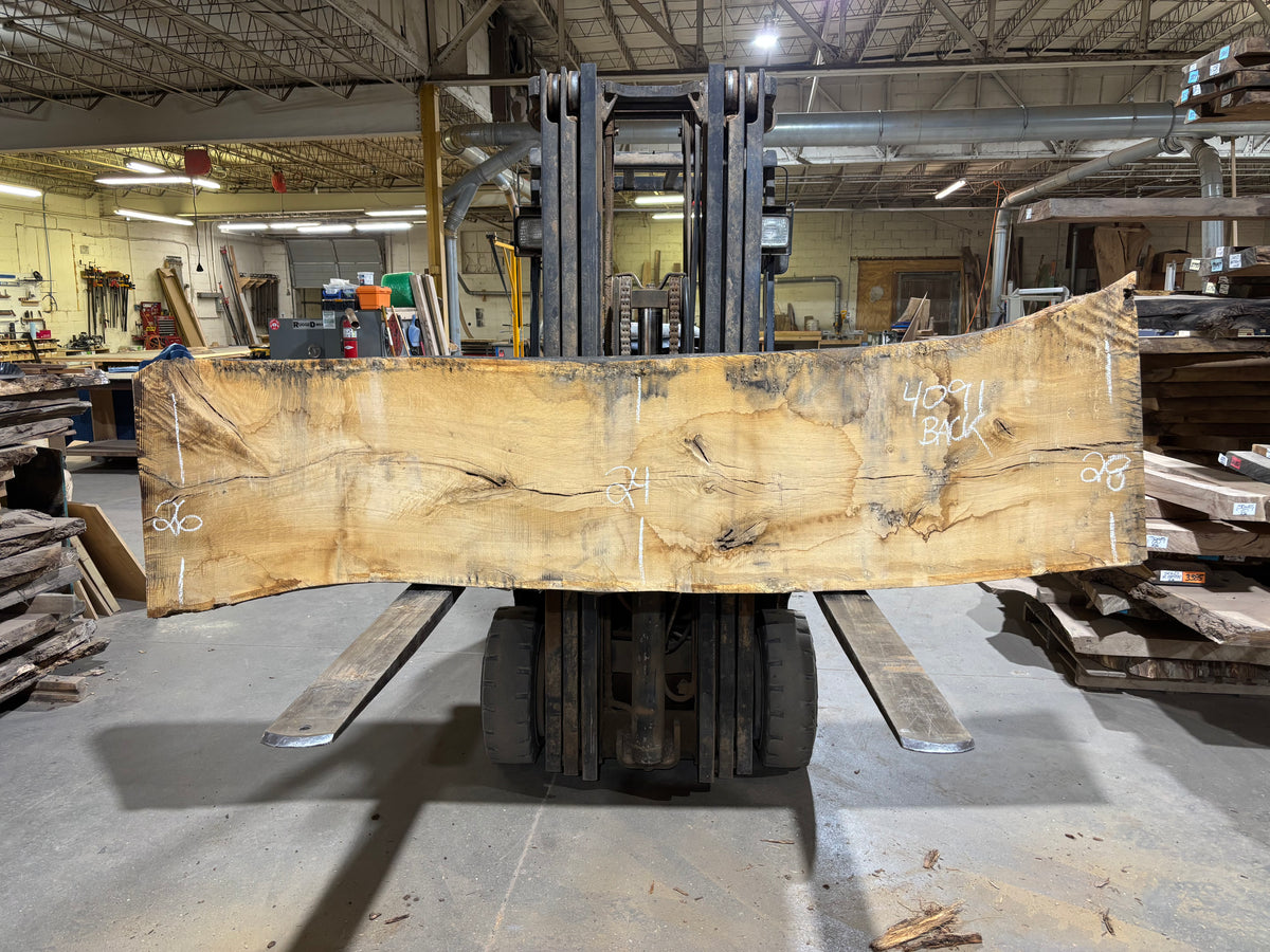 White Oak (4091)  102” L x 25-27” W x 3.5” T