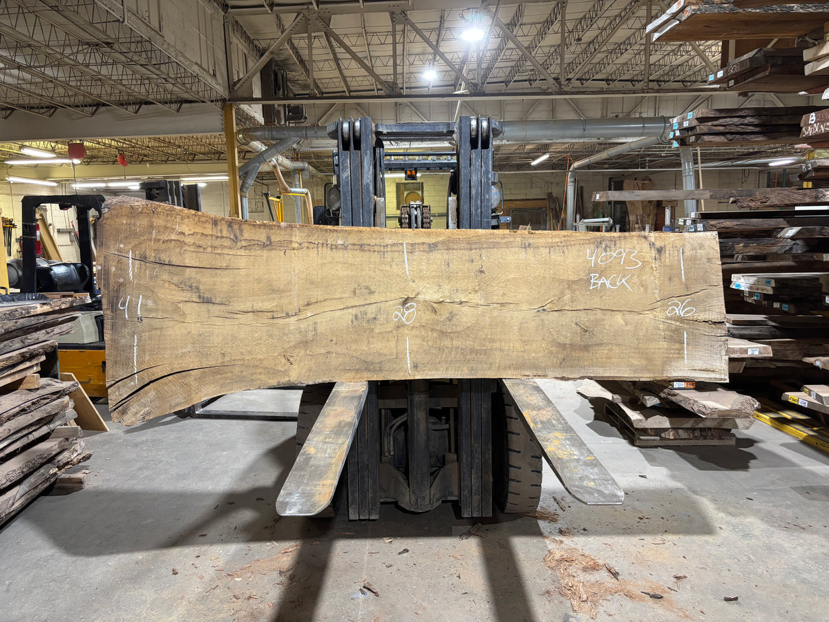 White Oak (4093)  116” L x 27-41” W x 3.25” T