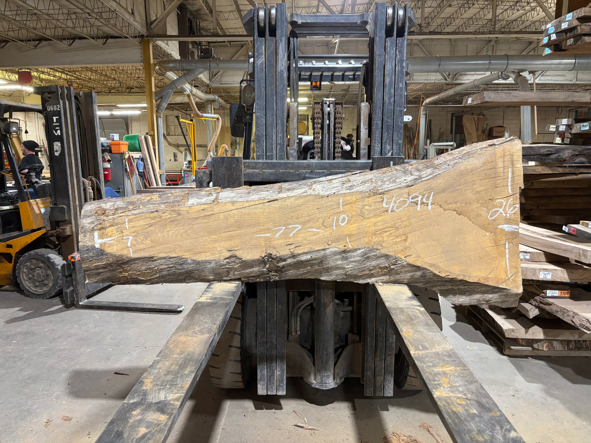 White Oak (4094)  77” L x 7-26” W x 3.5” T