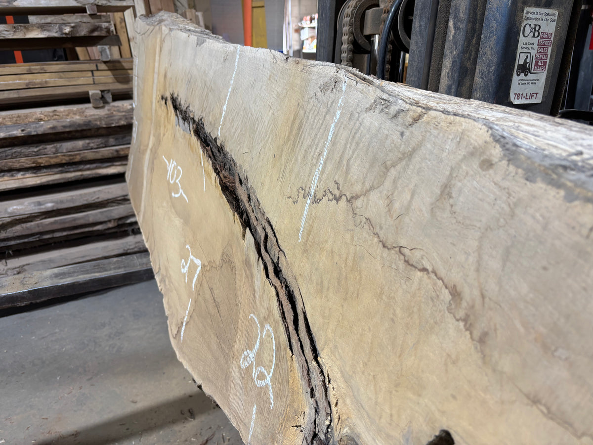 White Oak (4098)  103” L x 10-27” W x 3.5” T