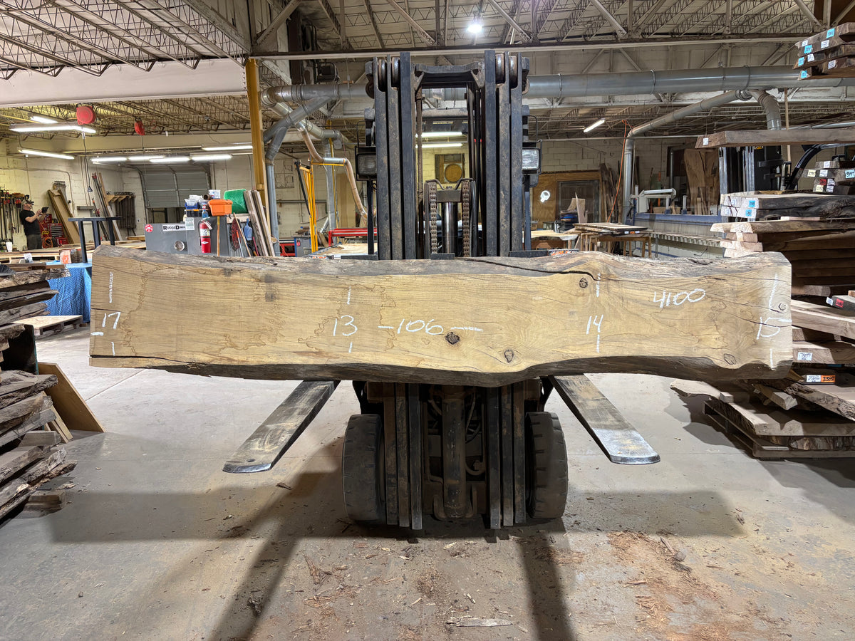 White Oak (4100)  106” L x 13-17” W x 3.5” T