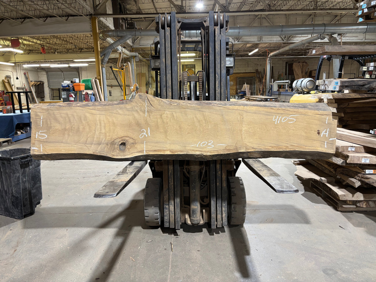 White Oak (4105)  103” L x 14-21” W x 3.5” T