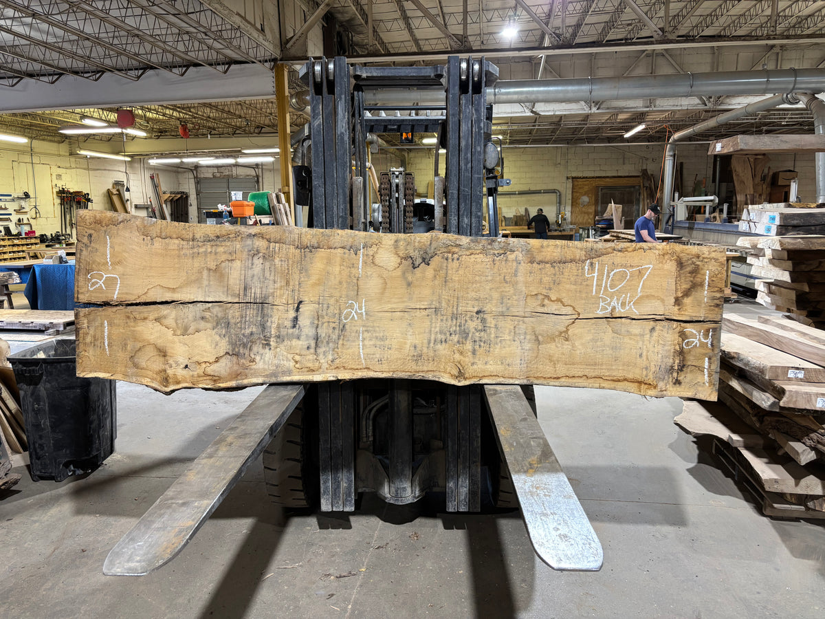 White Oak (4107)  106” L x 23-27” W x 3.5” T