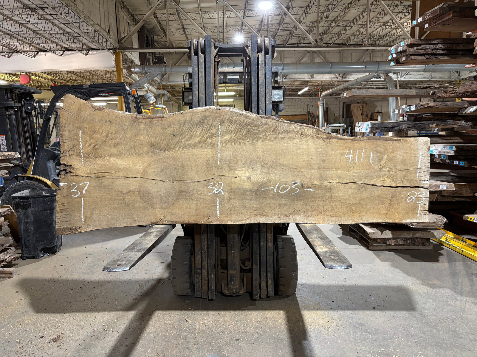 White Oak (4111)  103” L x 23-37” W x 3.5” T