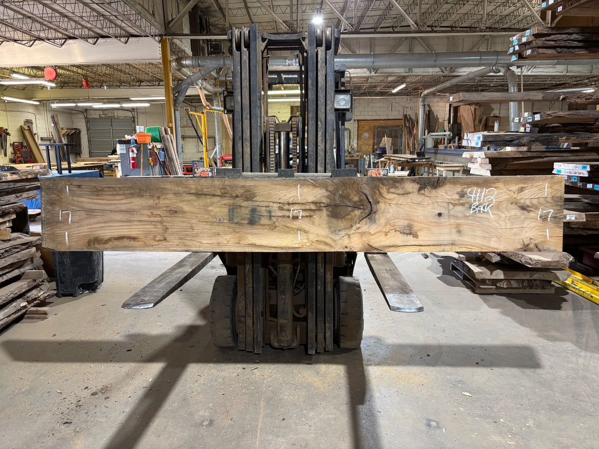 White Oak (4112)  118” L x 15-17” W x 2.75” T