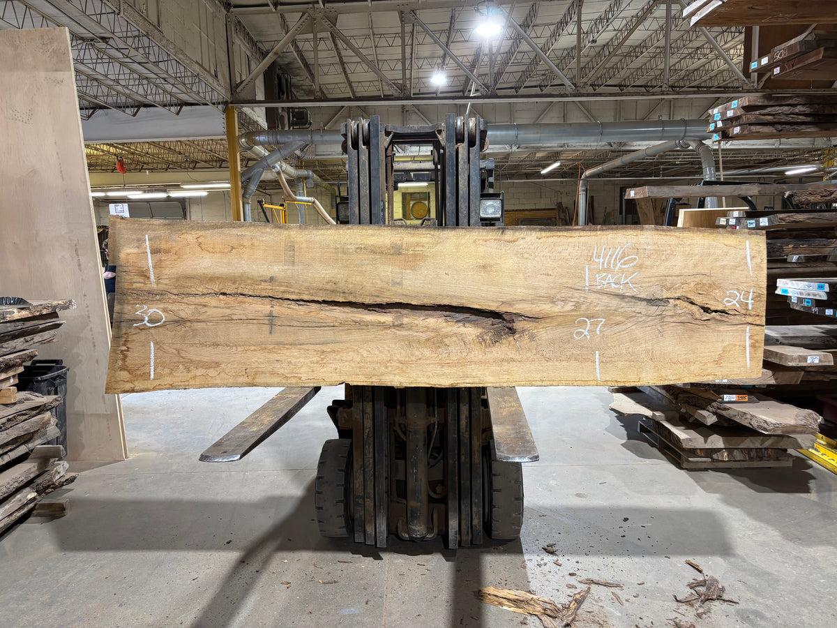 White Oak (4116)  111” L x 24-30” W x 2.75” T