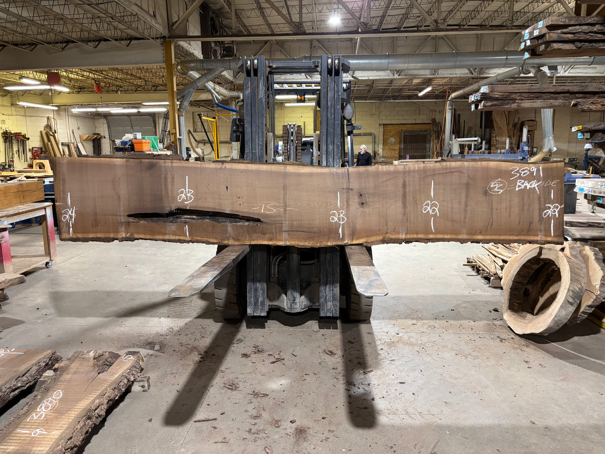 BLACK WALNUT (3891) 151” L x 18"-20” W x 3”
