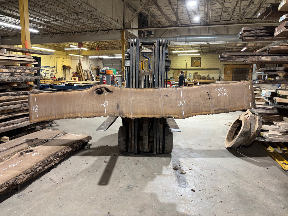 BLACK WALNUT (3893) 150” L x 9&quot;-15” W x 3”