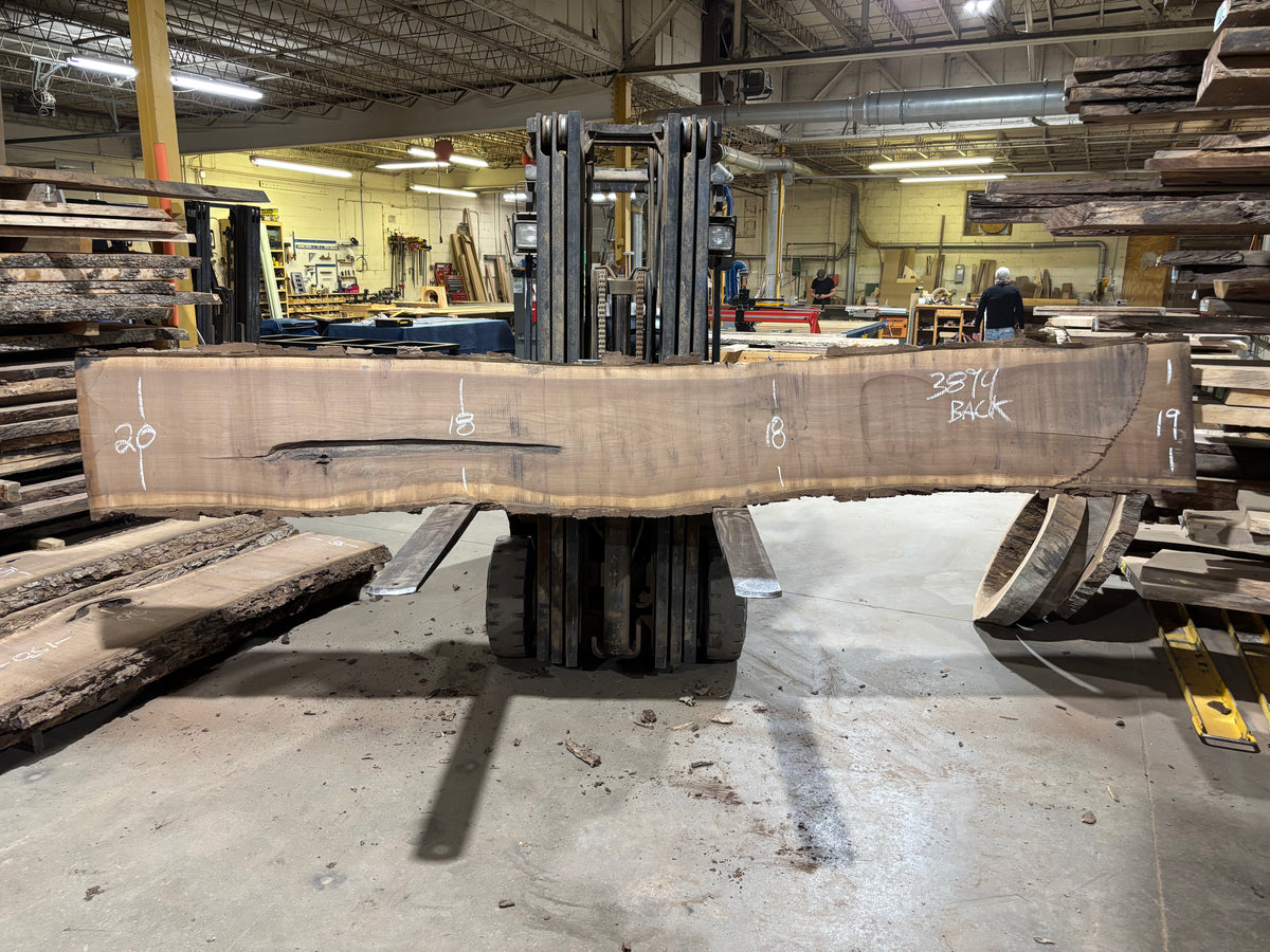 BLACK WALNUT (3894) 152” L x 10"-14” W x 2.75”