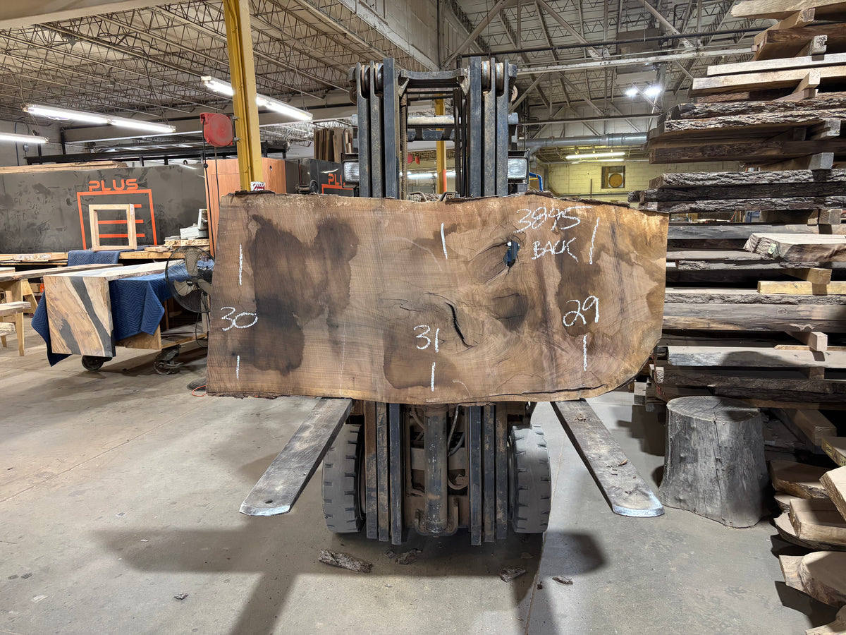 BLACK WALNUT (3895) 63” L x 15"-27” W x 2.5”