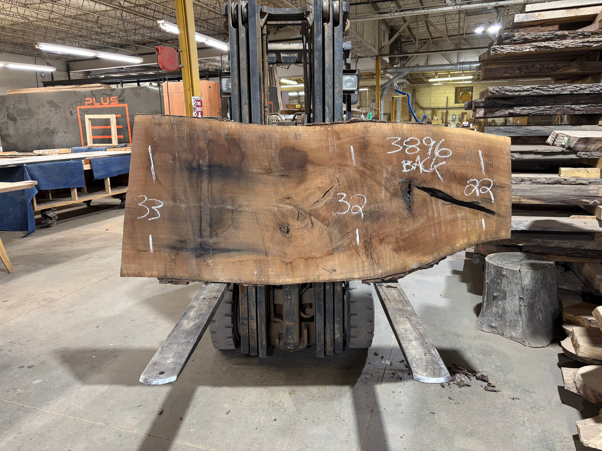 BLACK WALNUT (3896) 79” L x 17"-30” W x 2.5”