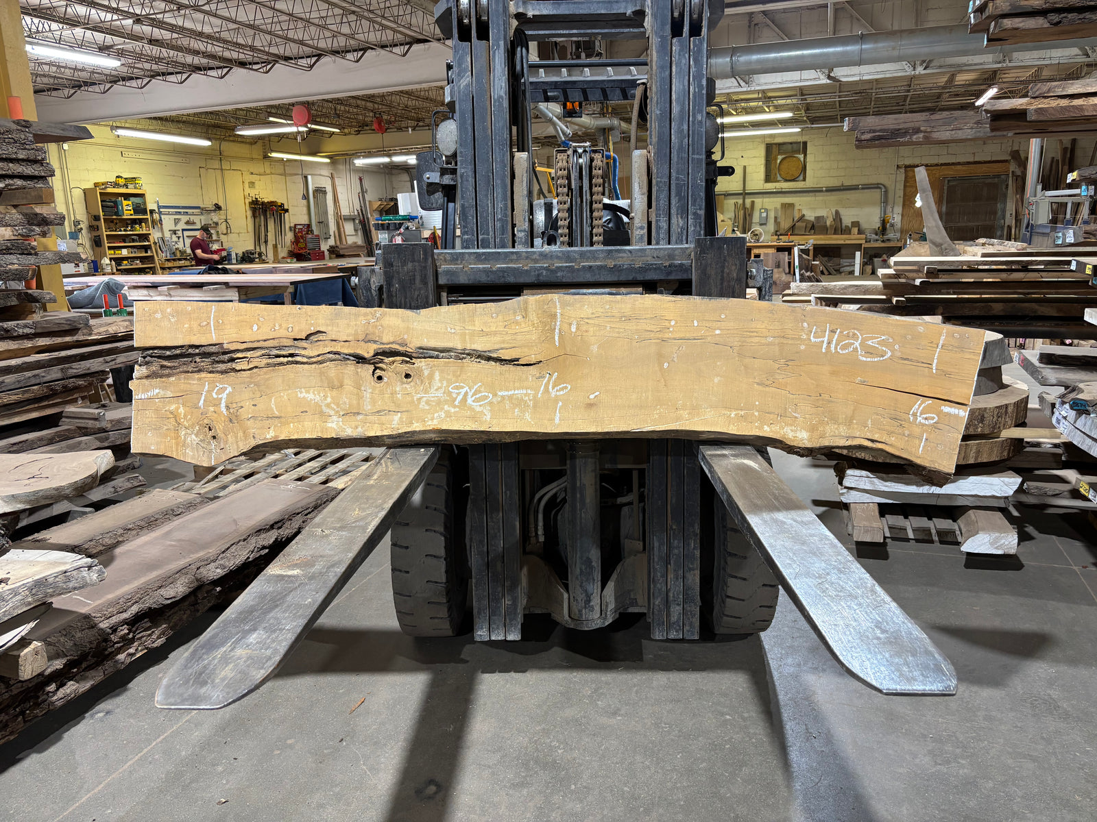 Maple - (4123) 96" L x 16-19" W x 2.5 T