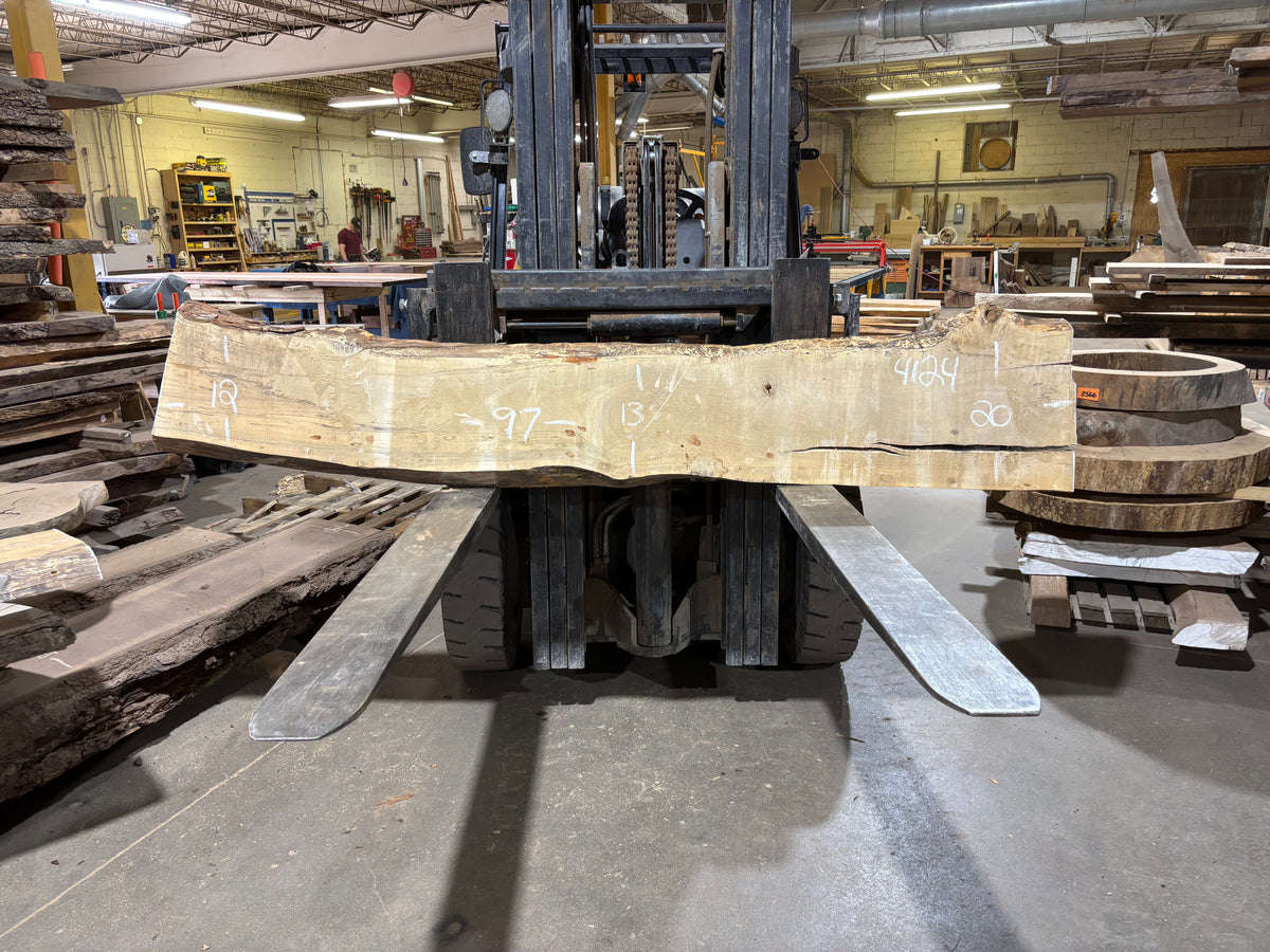 Maple - (4124) 97" L x 12-20" W x 2.5 T