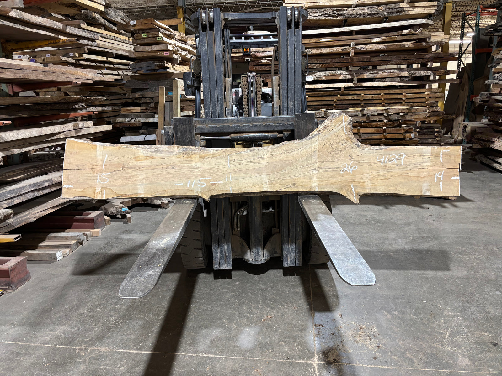 Maple - (4129) 115" L x 11-15" W x 2.5 T