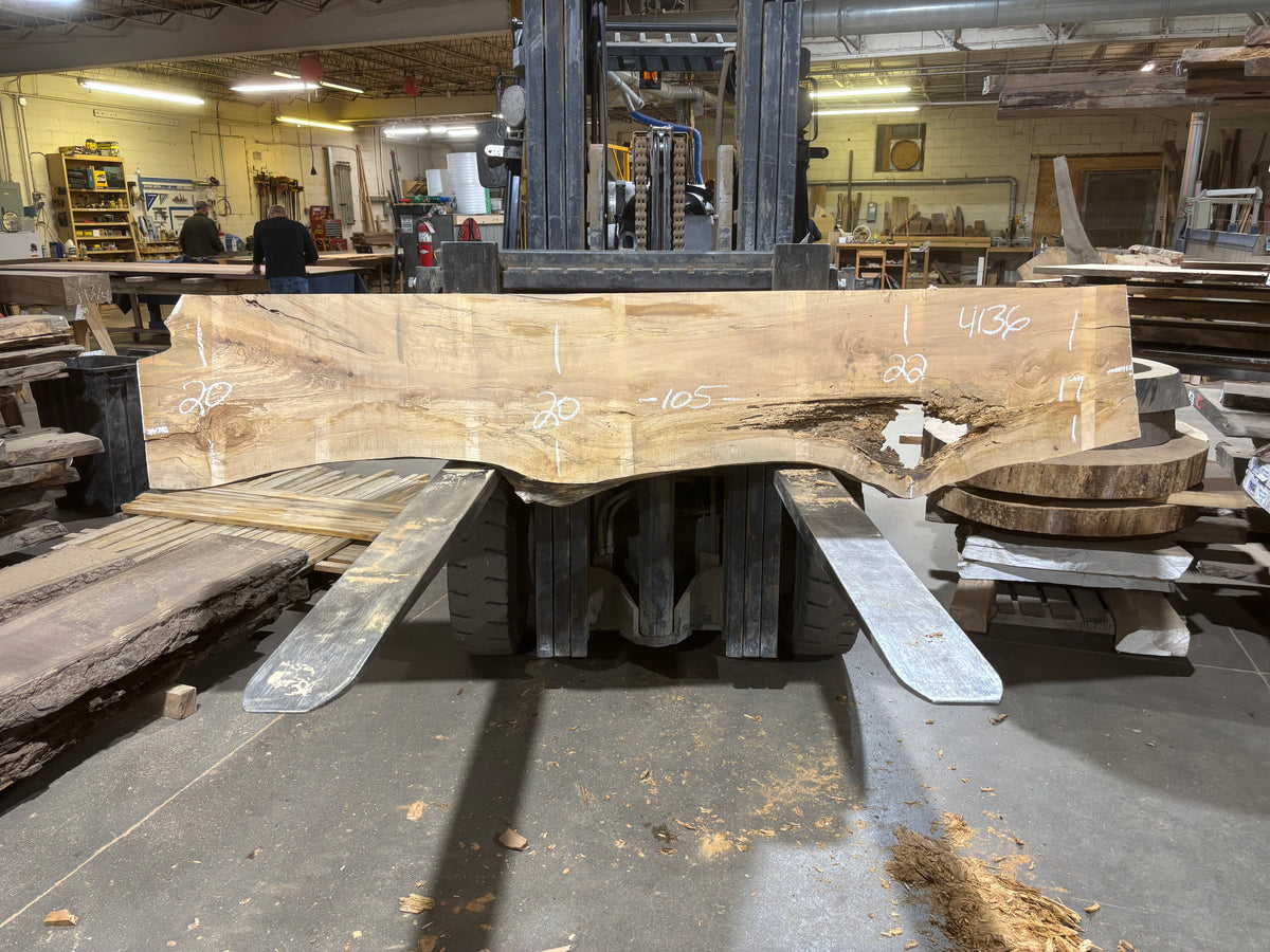 Maple - (4136) 105" L x 17-22" W x 2.5 T
