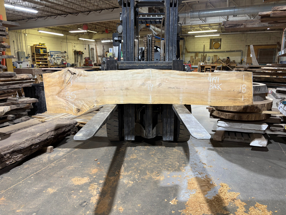 Maple - (4141) 113" L x 15-24" W x 2.5 T