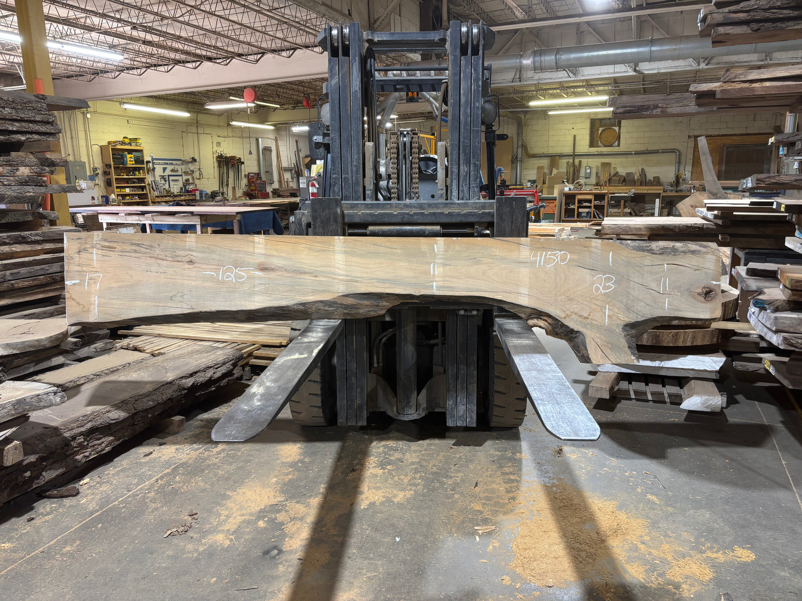 Maple - (4150) 125" L x 11-23" W x 2.5 T