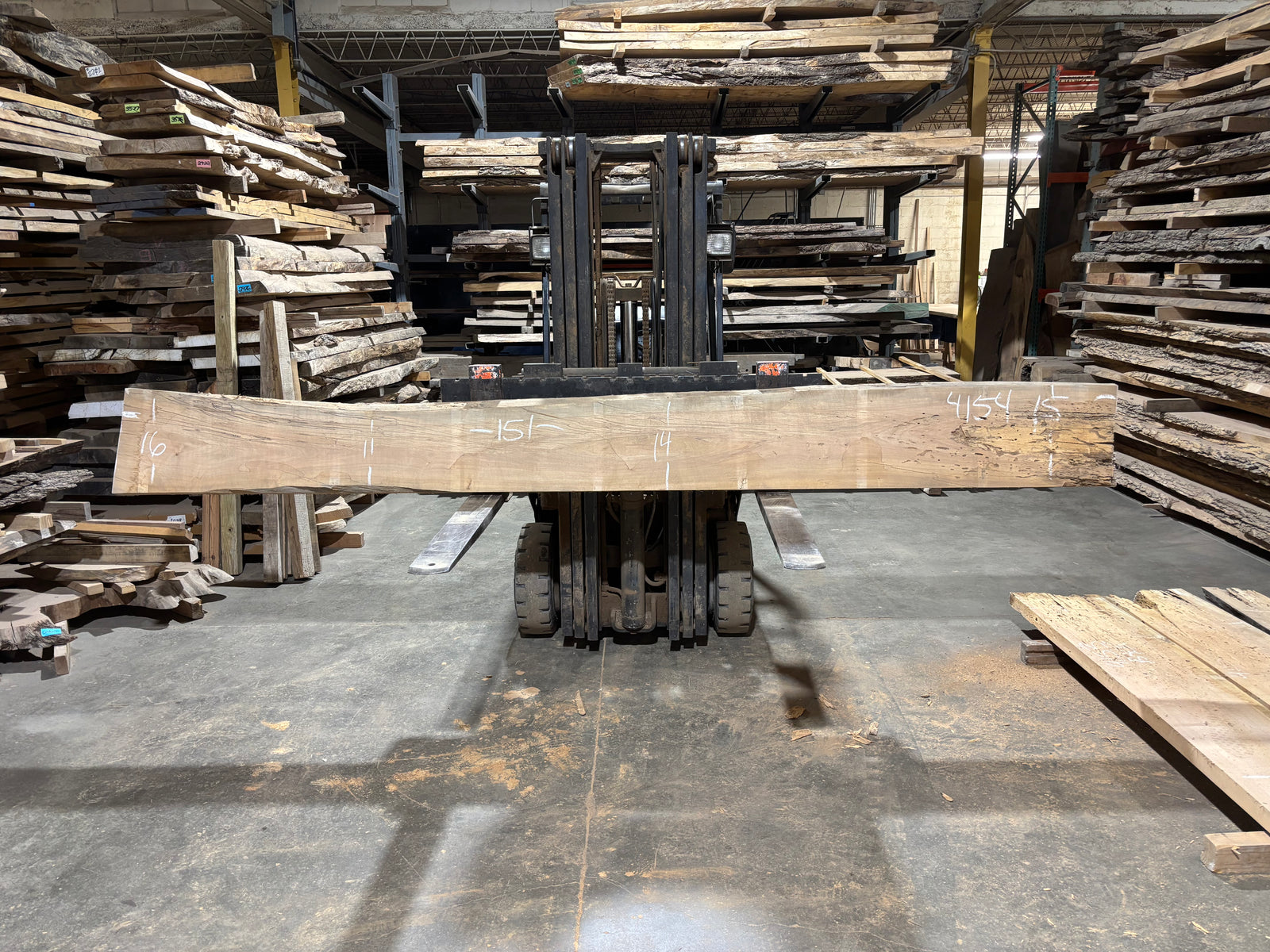 Maple - (4154) 151" L x 11-16" W x 2.5 T