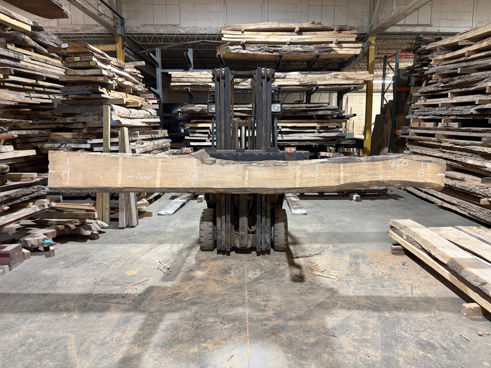 Maple - (4160) 166" L x 8-14" W x 2.5 T