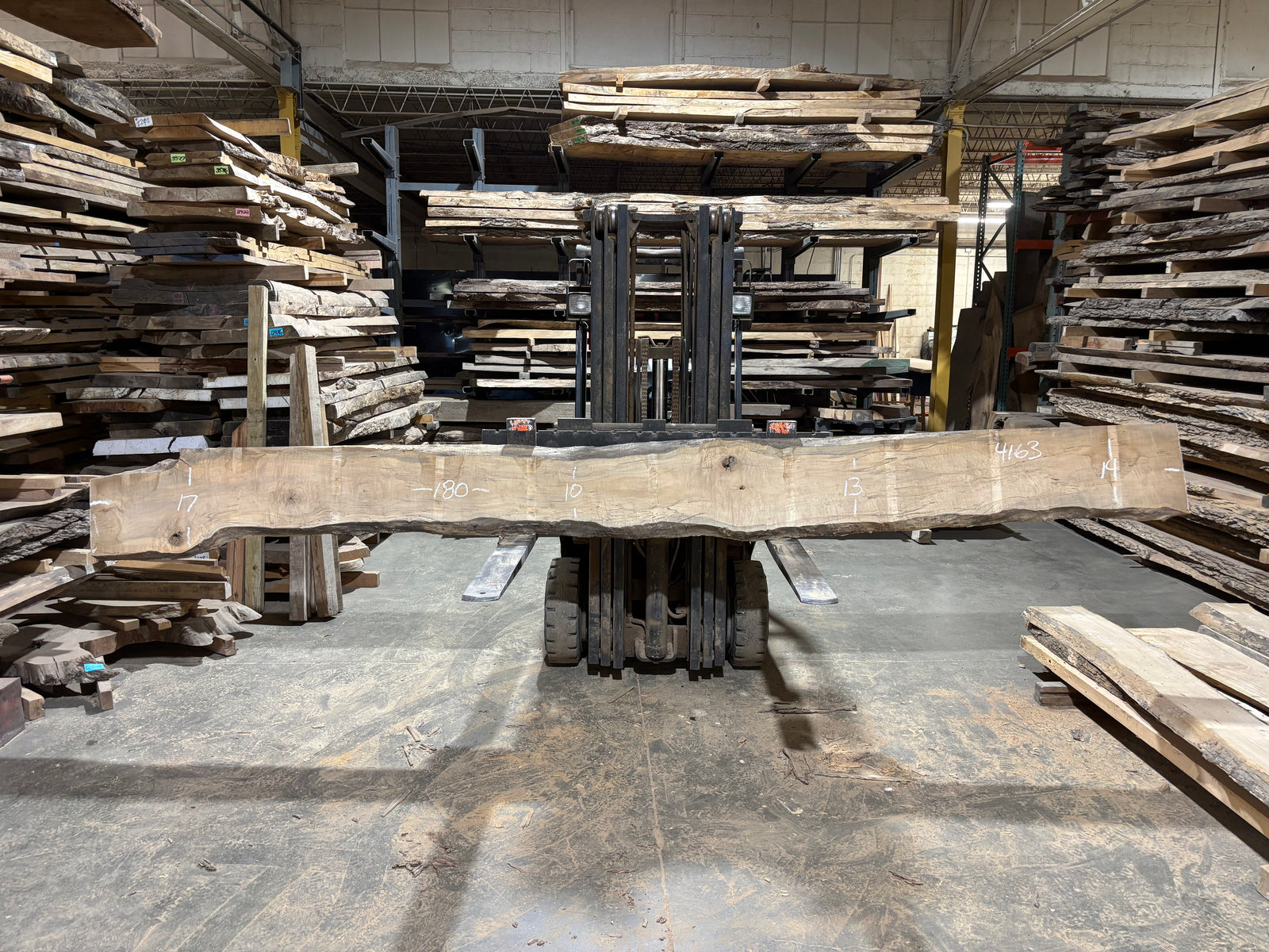 Maple - (4163) 180" L x 15-18" W x 2.5 T