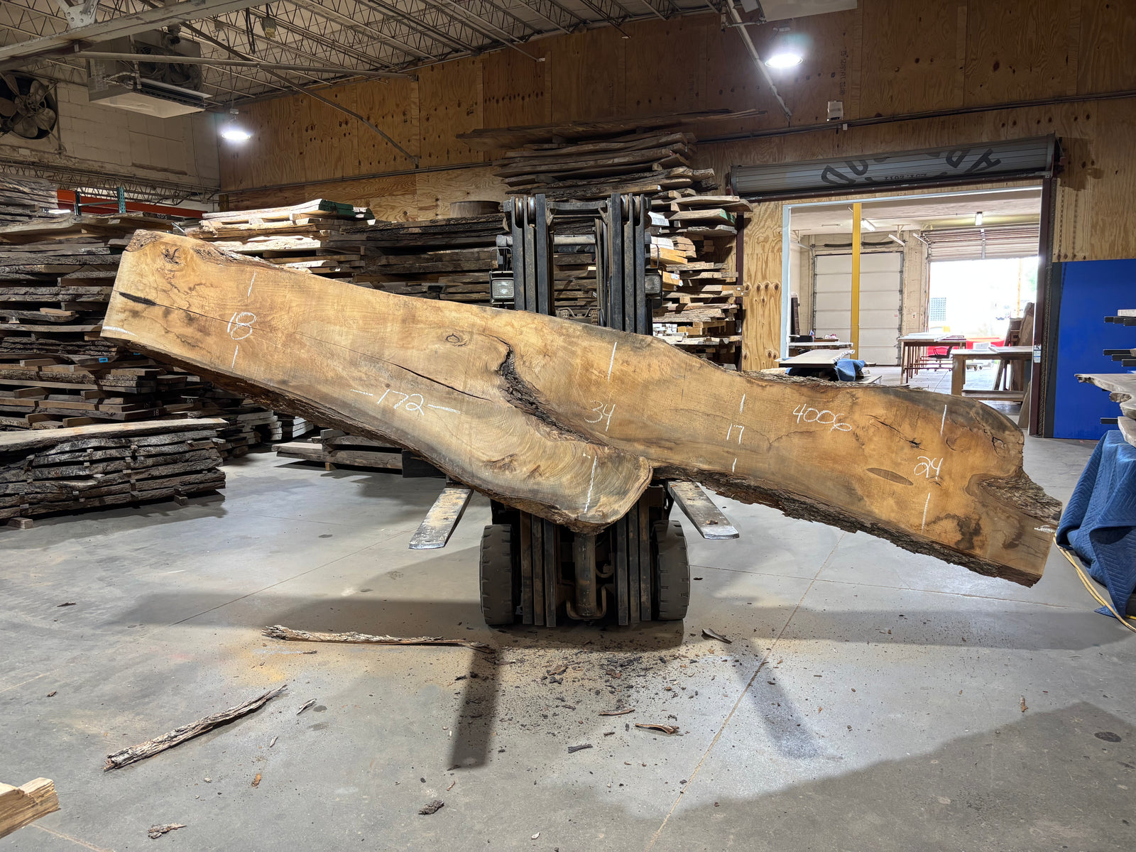 Pecan - (4006) 172" L x 17-34" W x 2.5 T