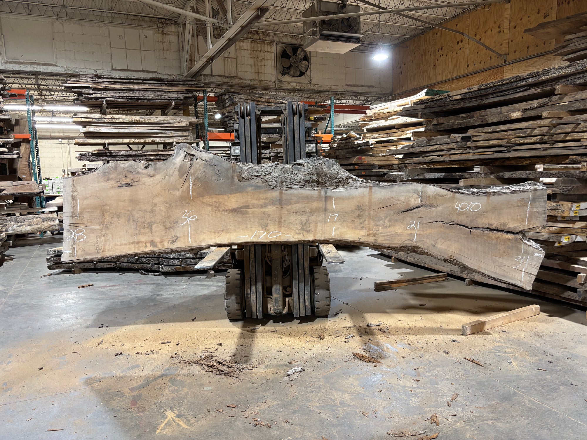 Pecan - (4010) 170" L x 17-36" W x 2.5 T