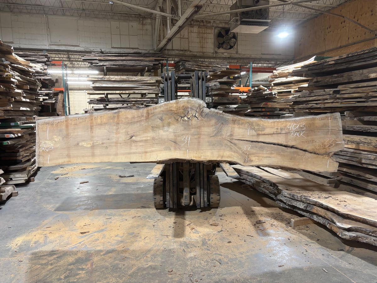 Pecan - (4013) 173" L x 23-35" W x 2.5 T
