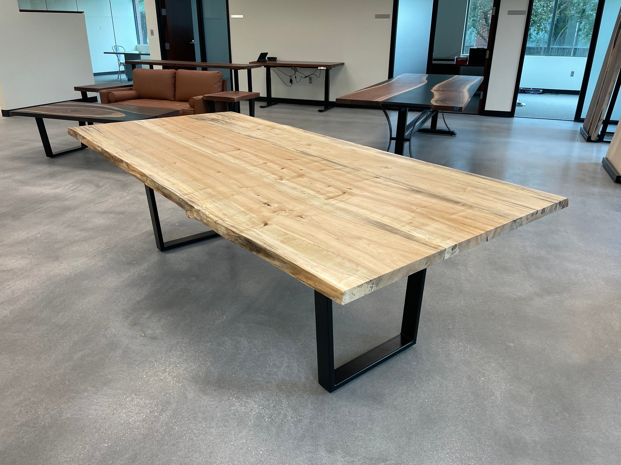 Live Edge Maple Dining Table 368