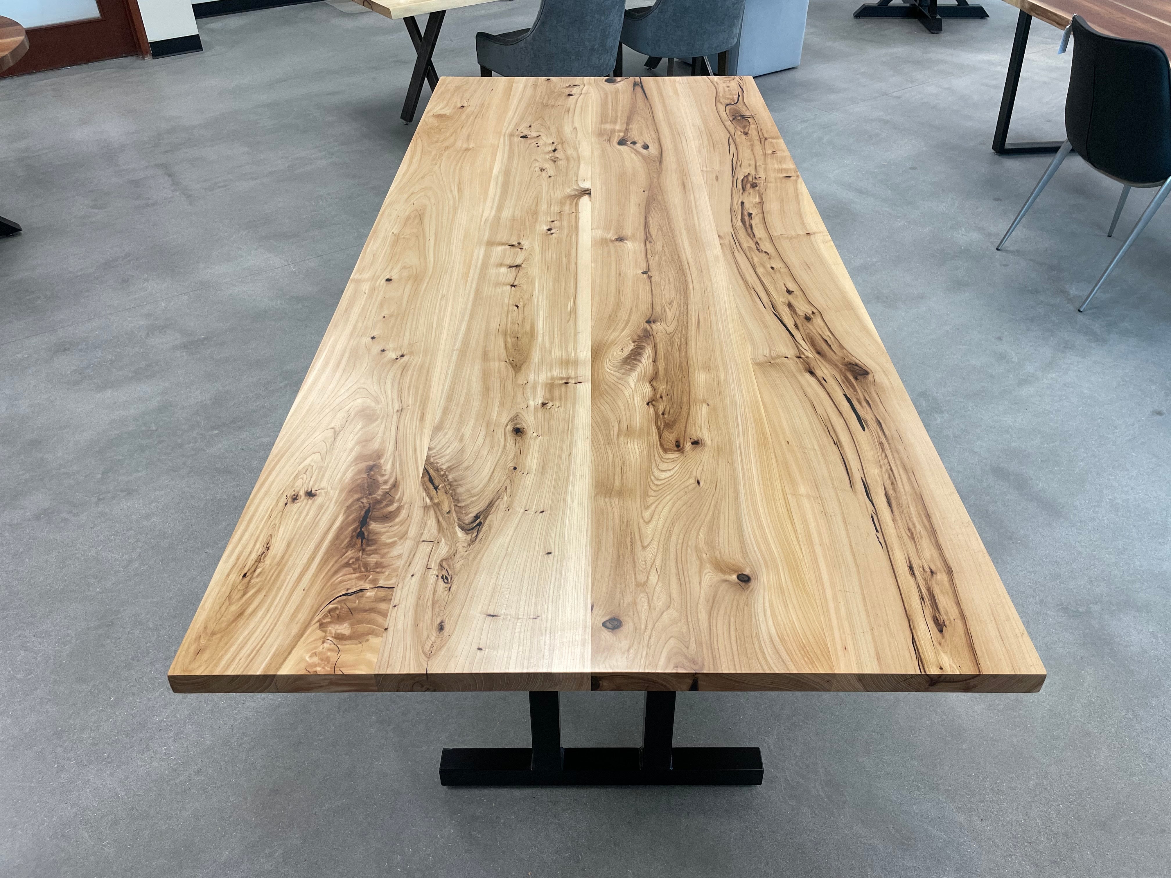 Elm Dining Table 370 KC Custom Hardwoods