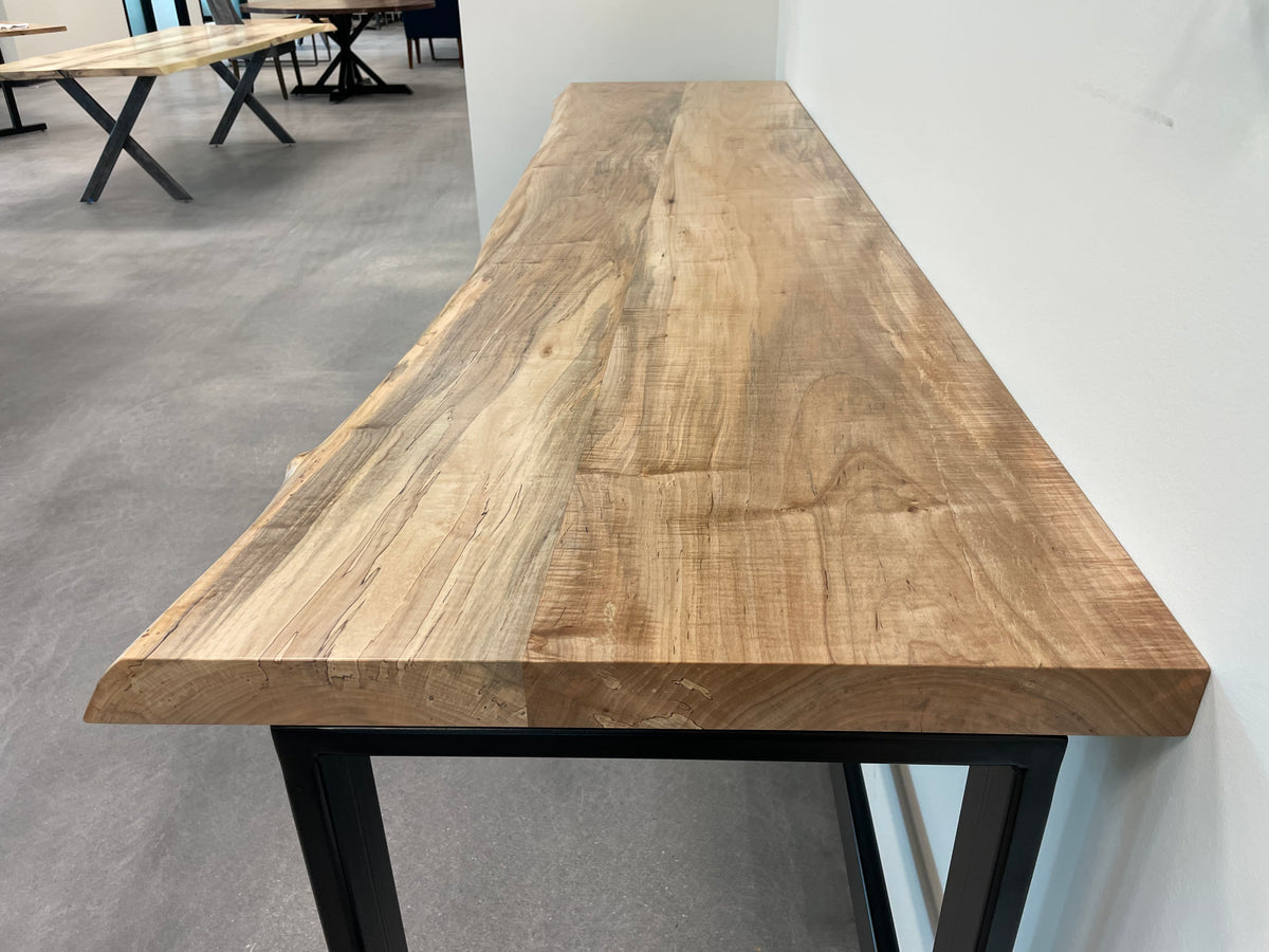 Live Edge Maple Bar Table
