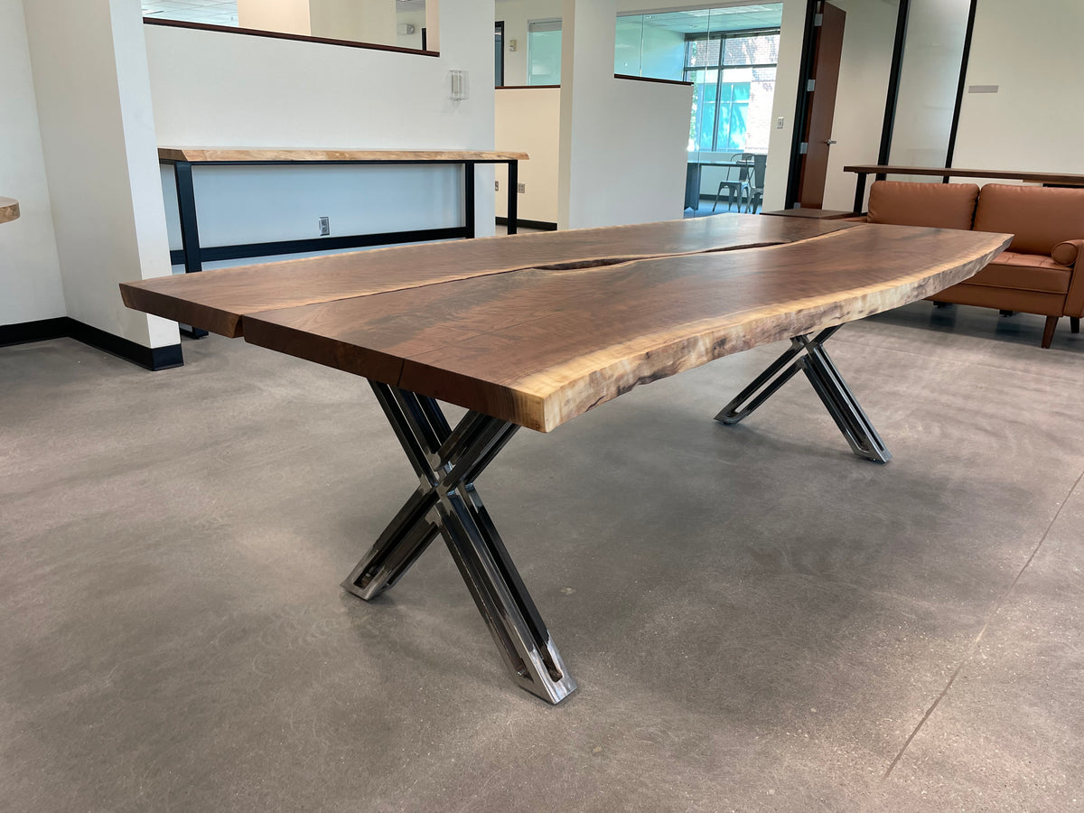 Live Edge Walnut Table 378