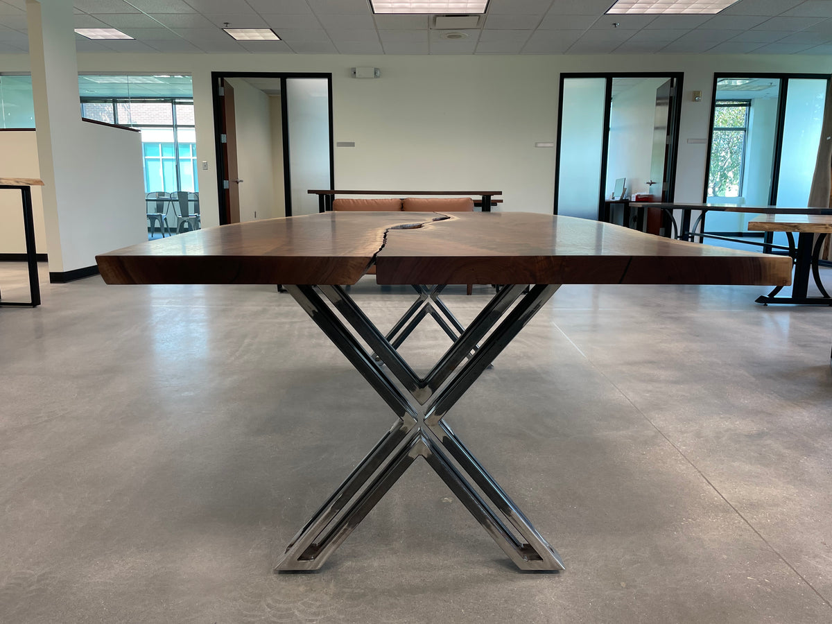 Live Edge Walnut Table 378