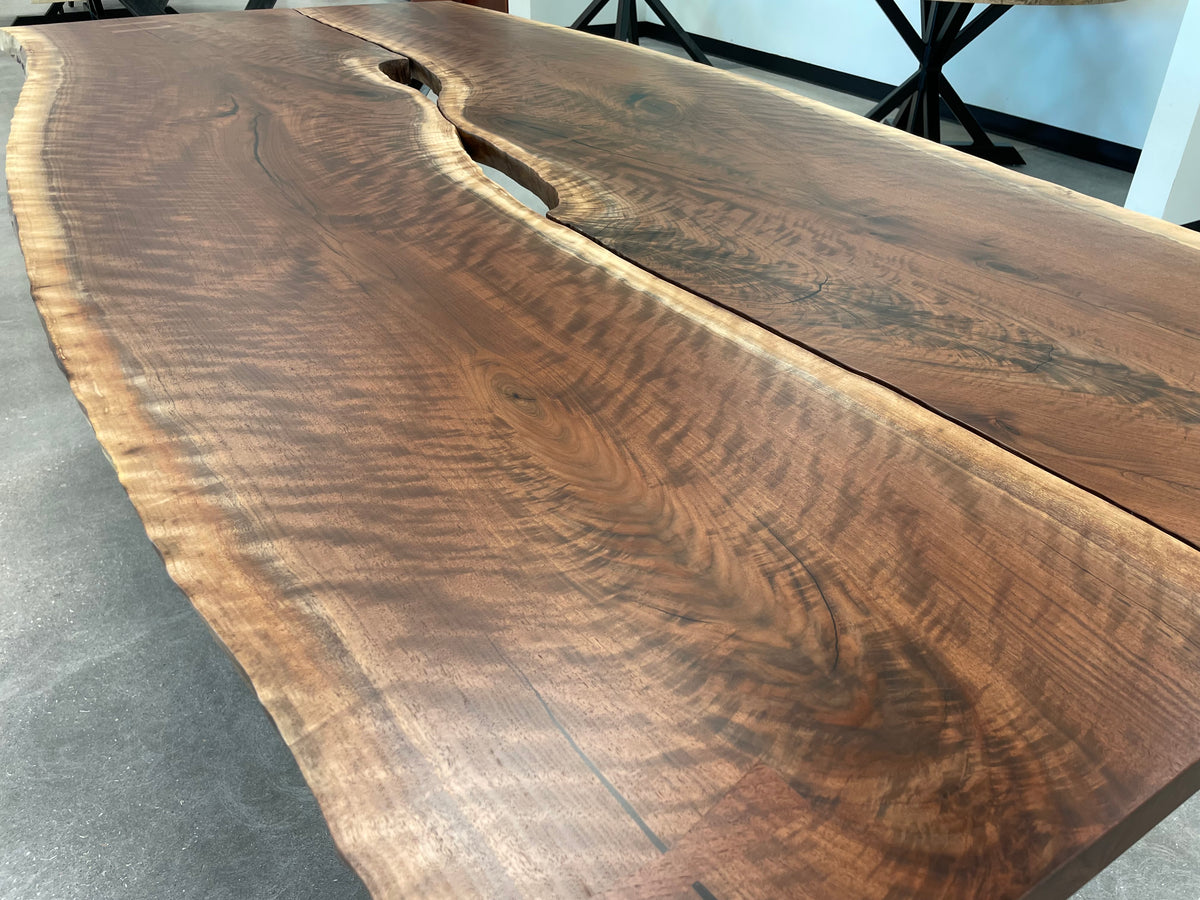 Live Edge Walnut Table 378