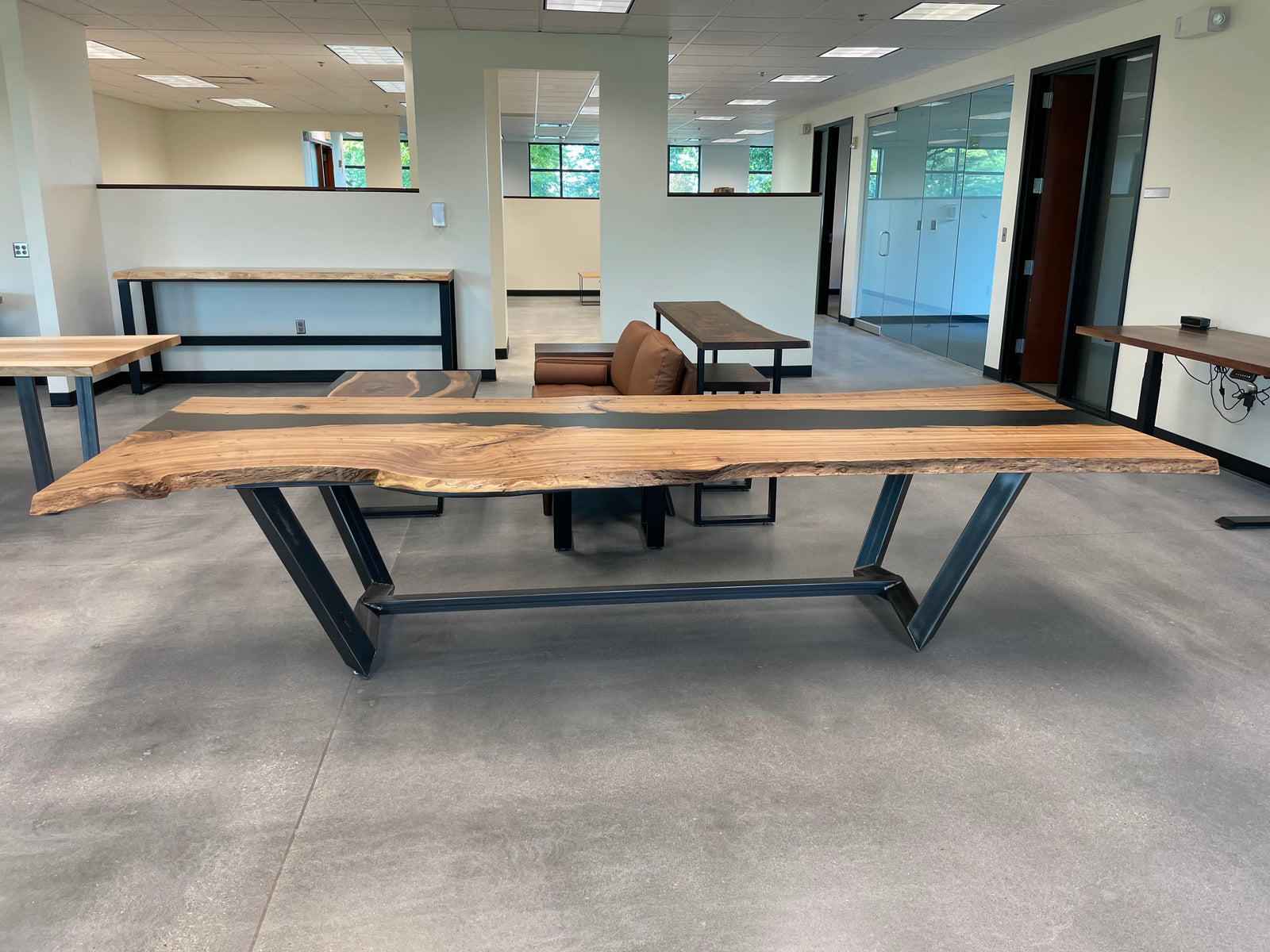 Live edge conference table for sale discount