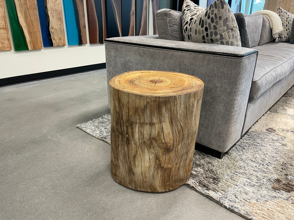 Live Edge Sycamore End Table
