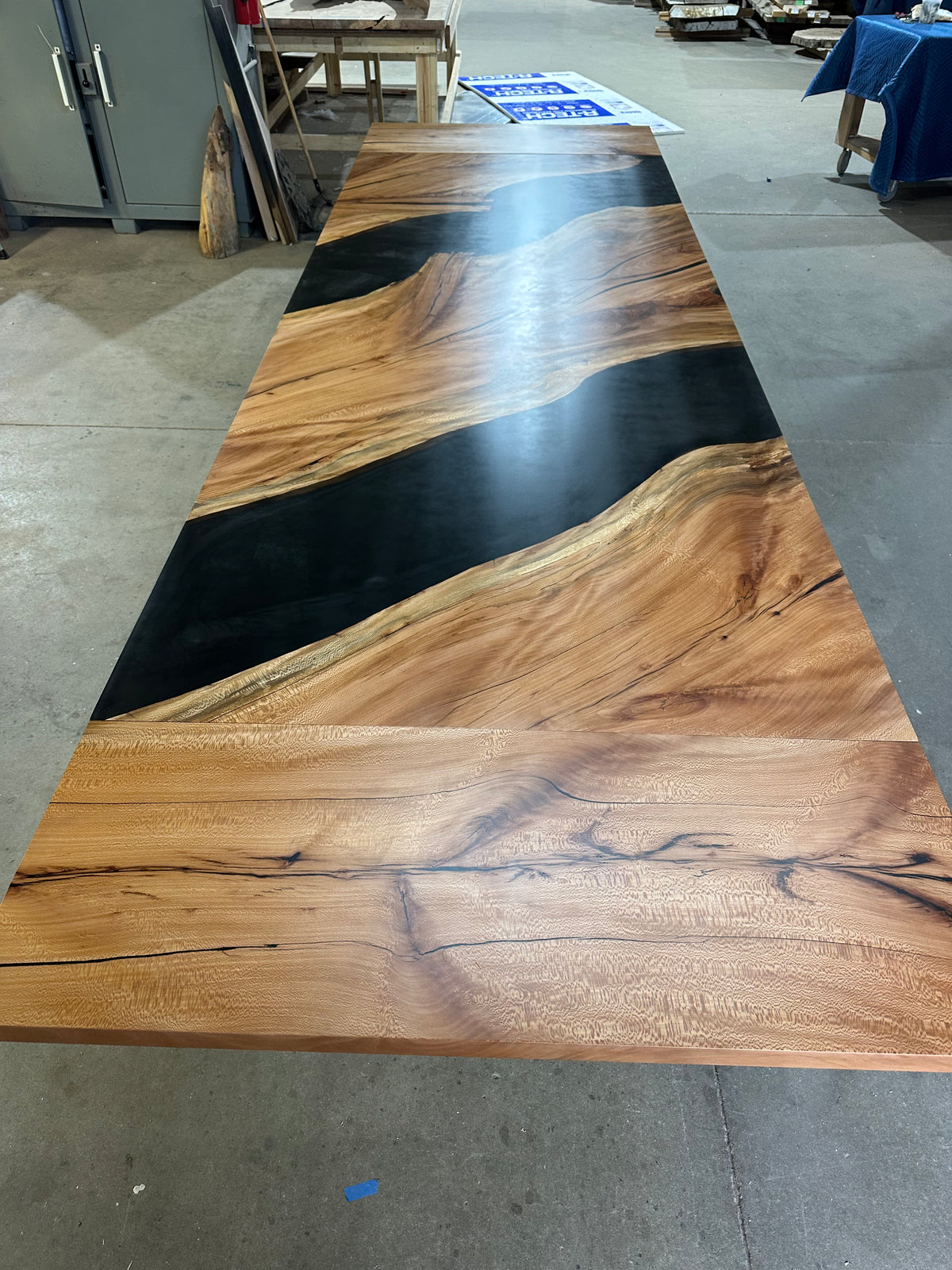 Sycamore Epoxy River Dining Table 196