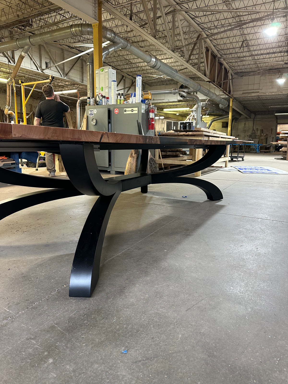 Sycamore Epoxy River Dining Table 196