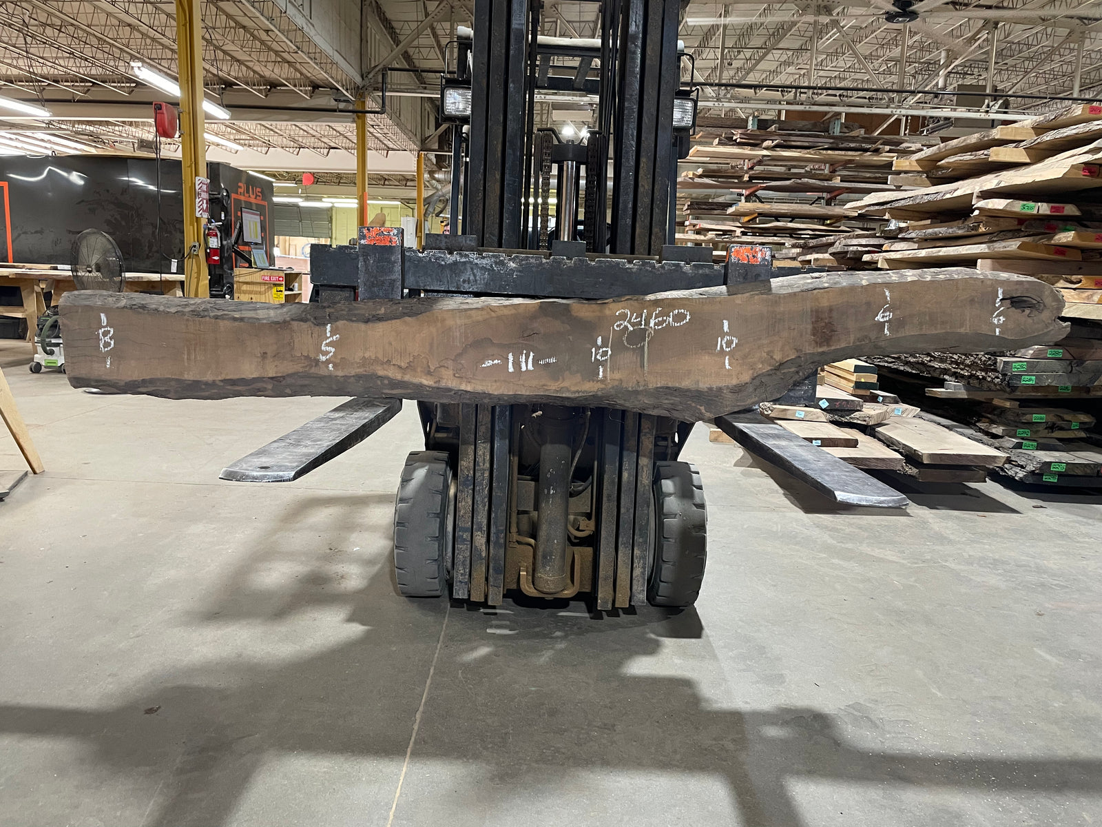 Curley Walnut (2460) 111” L x 5-10” W x 2.25” T