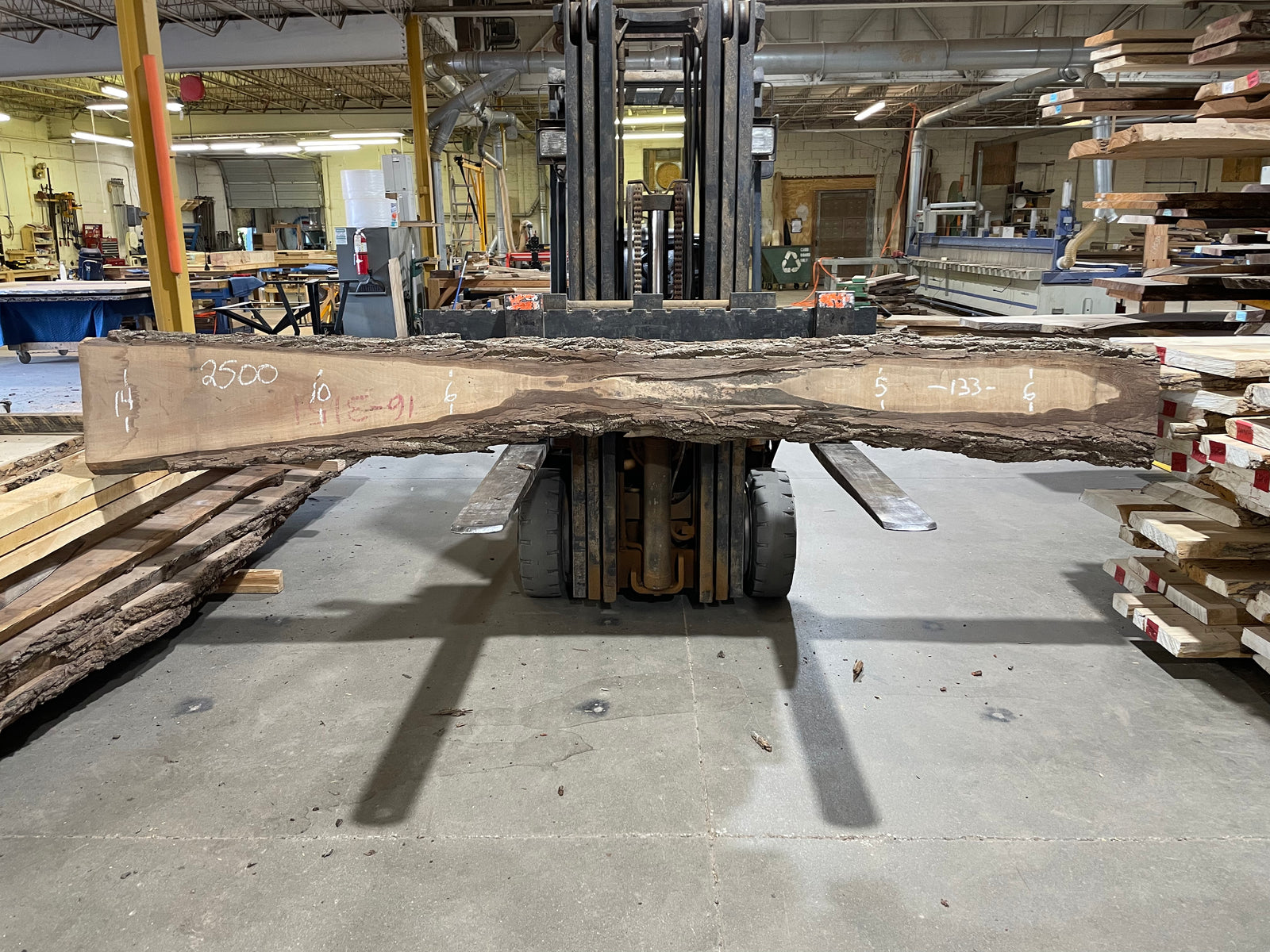 WALNUT (2500)  133” L x 5-14” W x 2.25” T