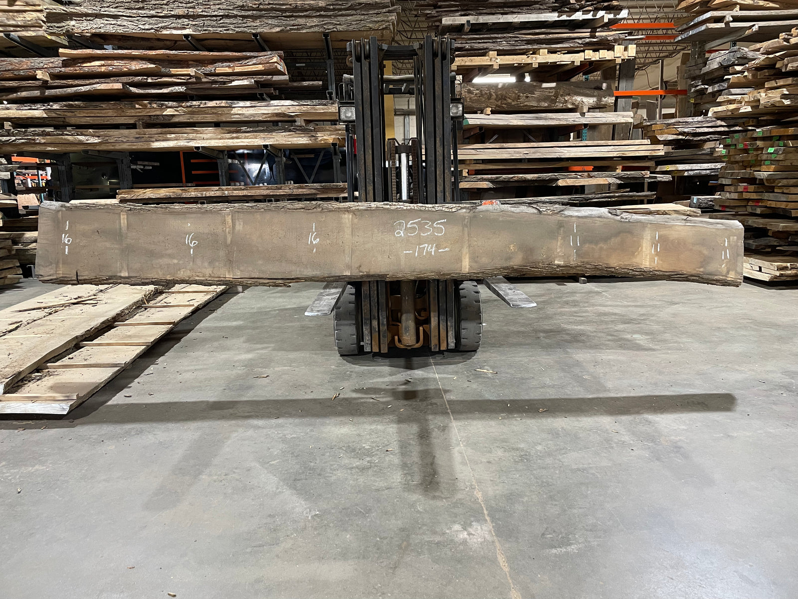 Ash (2535)  174” L x 11-16” W x 2.5” T