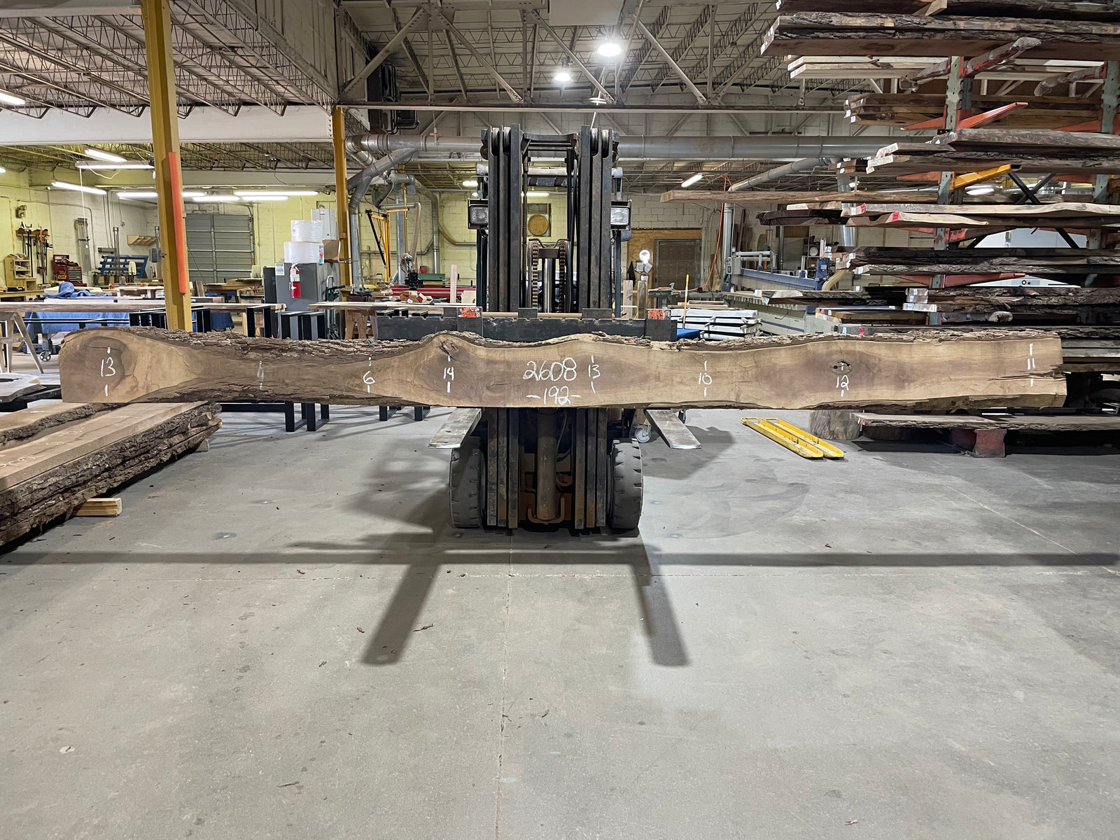 WALNUT (2608)  192” L x 6-14” W x 2.5” T