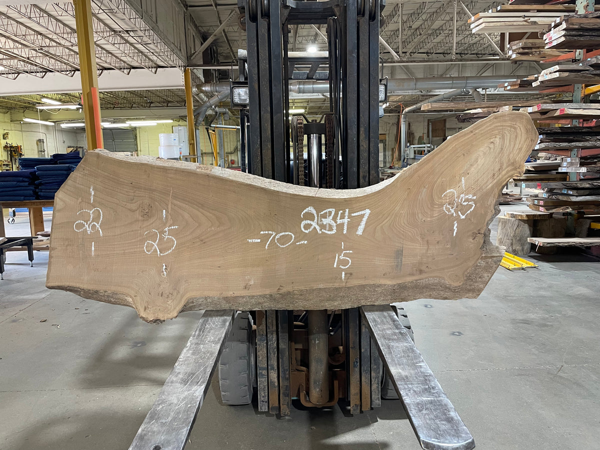 Red Elm (2347) 70” L x 15-25” W x 2” T