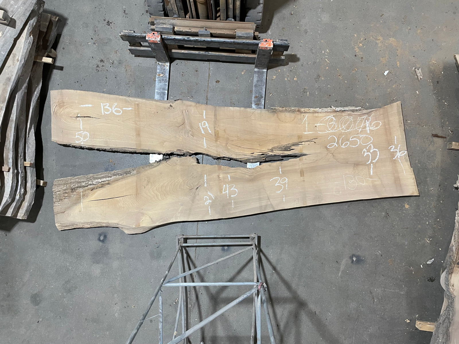 SIBERIAN ELM (2650) 136” L X 33-50” W X 2.75” T