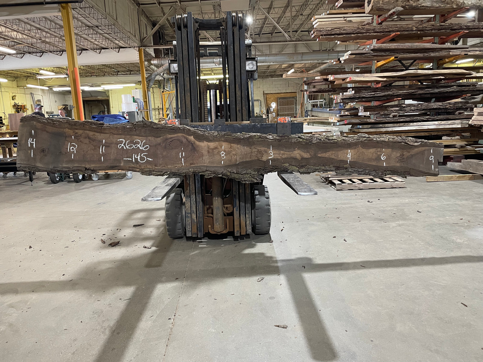 Walnut (2626) 145” L x 3-14” W x 2.75” T